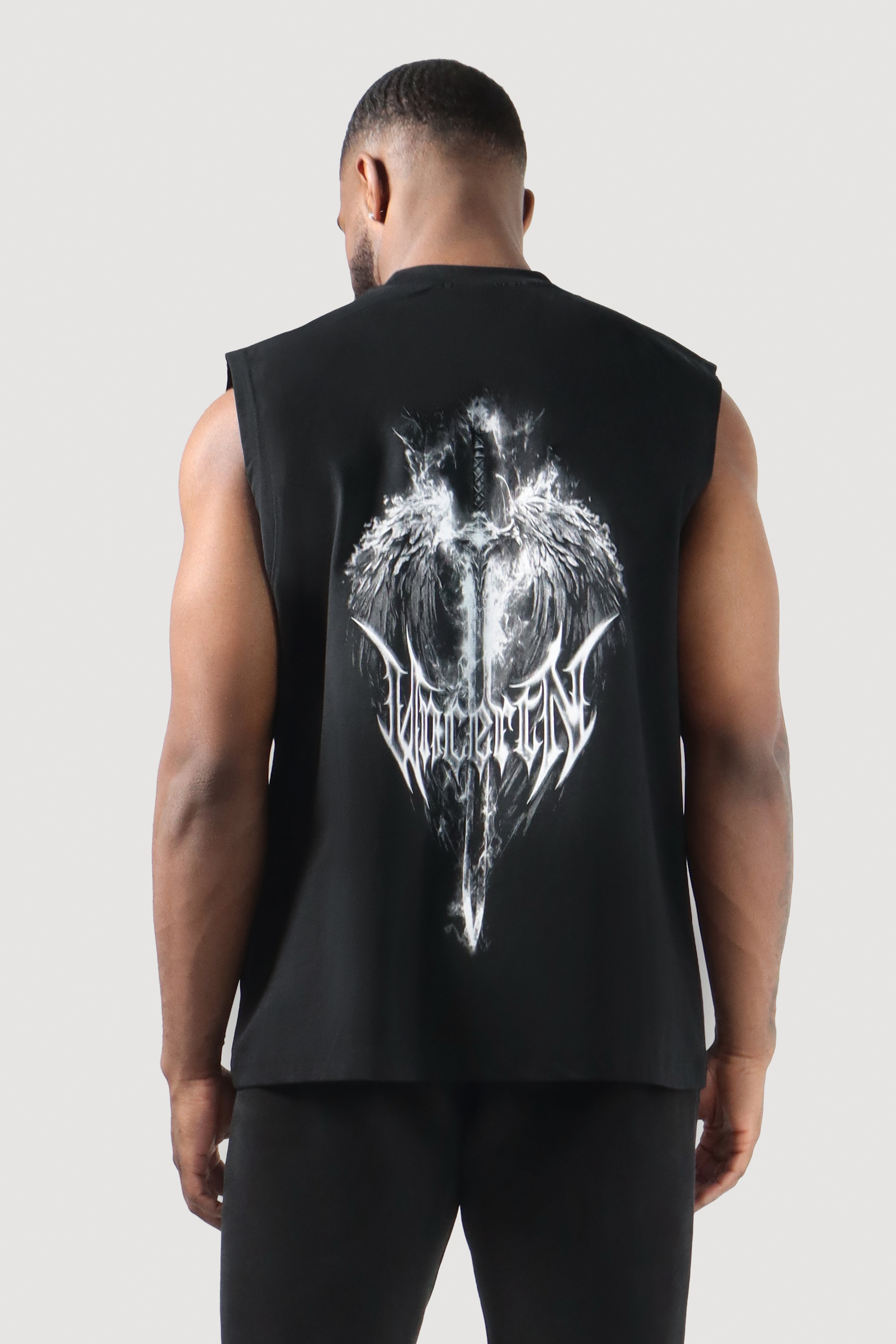 UC051 Blade Oversized Cut Off Tank - Black