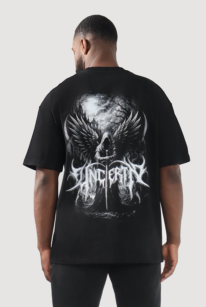 UC034 Dusk Oversized Tee - Black