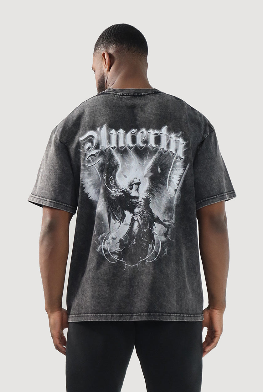 UC028 Oblivion Oversized Tee - Black Wash
