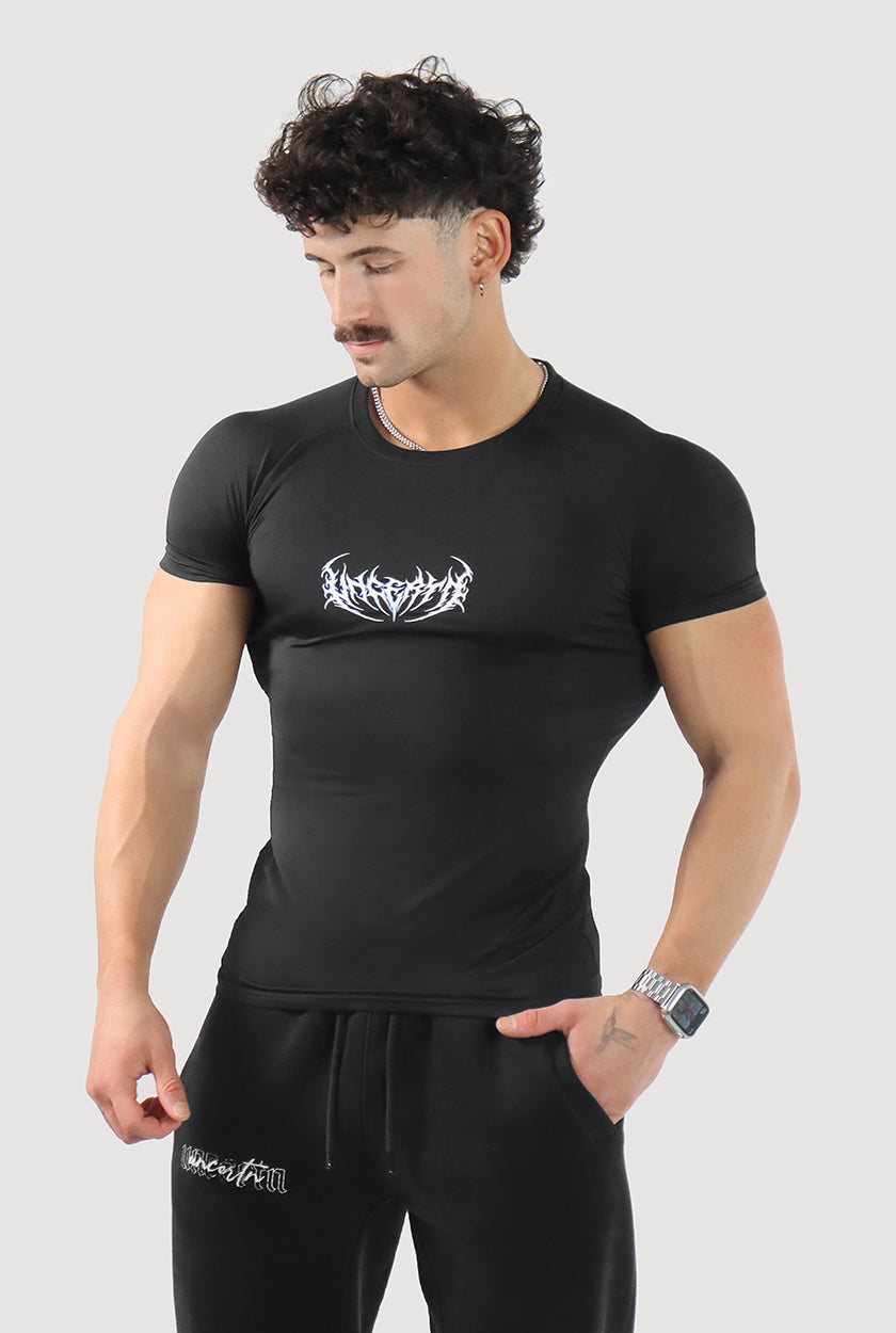 UC046 Void Compression Tee - Black/Blue