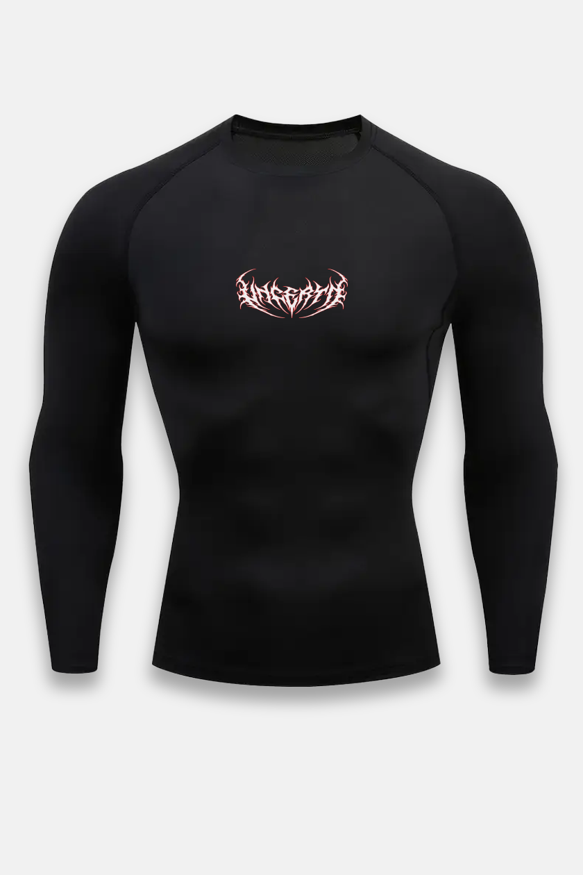 UC046 Void Compression Longsleeve - Black/Red