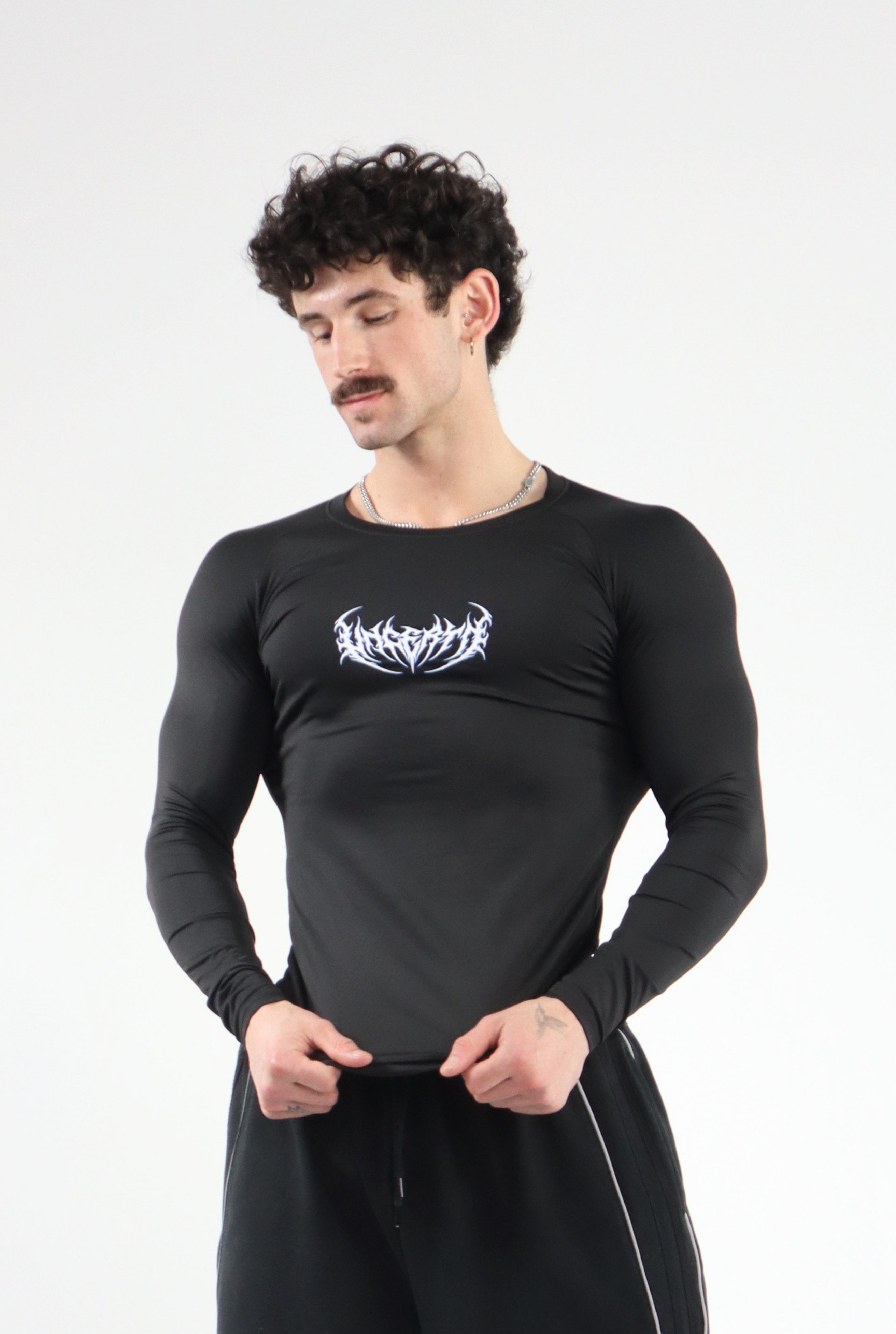 UC046 Void Compression Longsleeve - Black/Blue