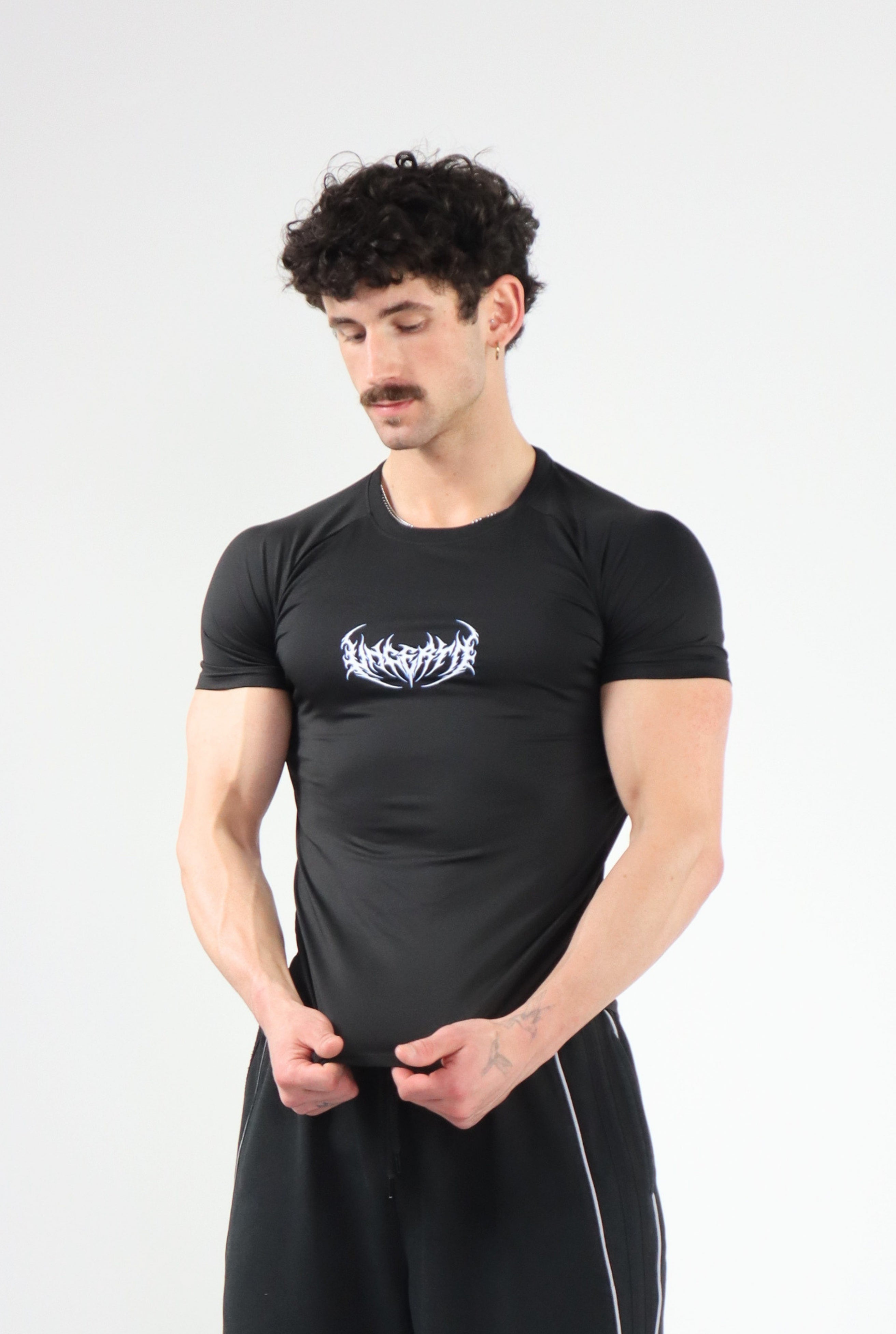 UC046 Void Compression Tee - Black/Blue