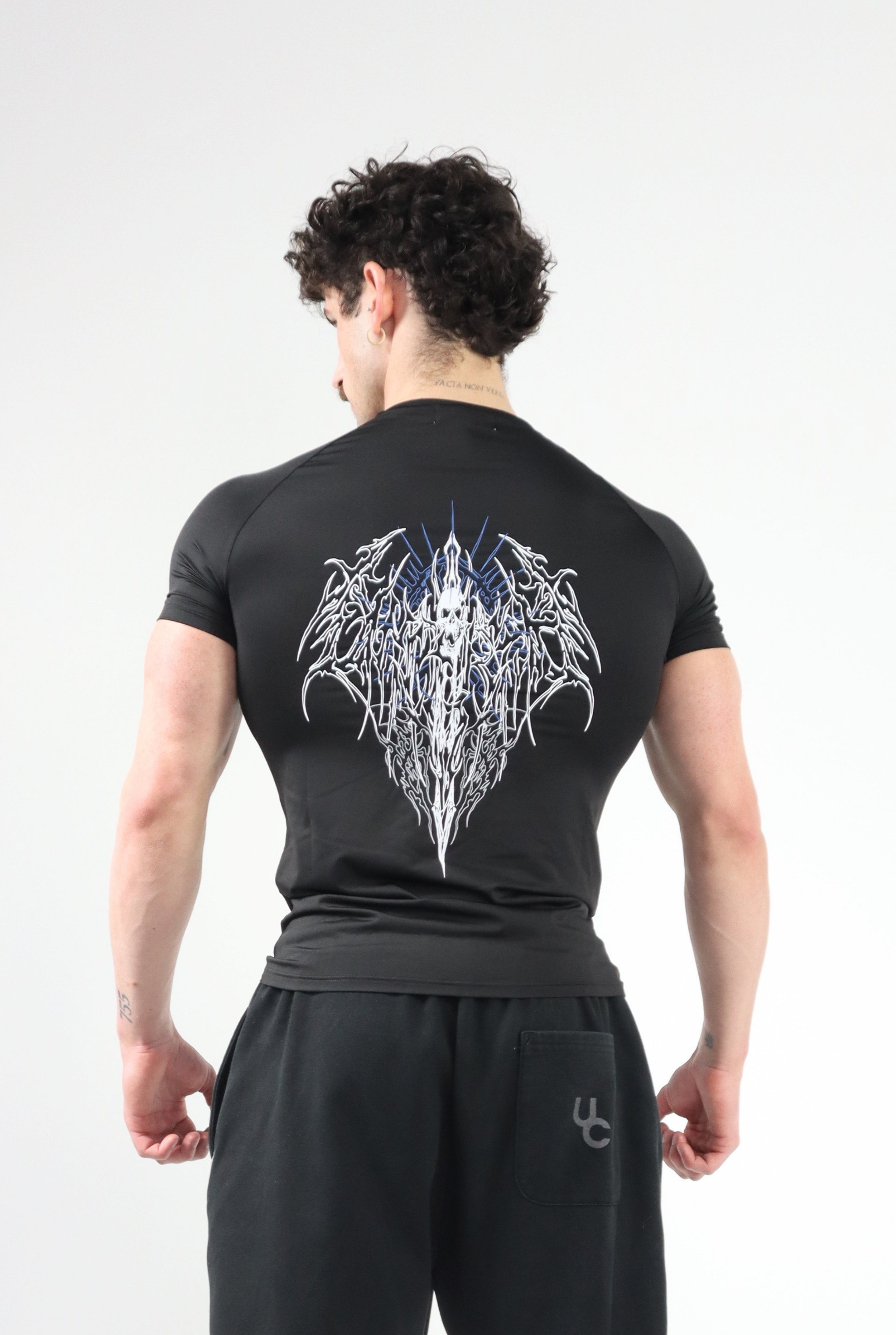 UC046 Void Compression Tee - Black/Blue