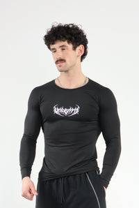 UC046 Void Compression Longsleeve - Black/Purple