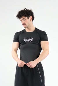 UC046 Void Compression Tee - Black/Purple