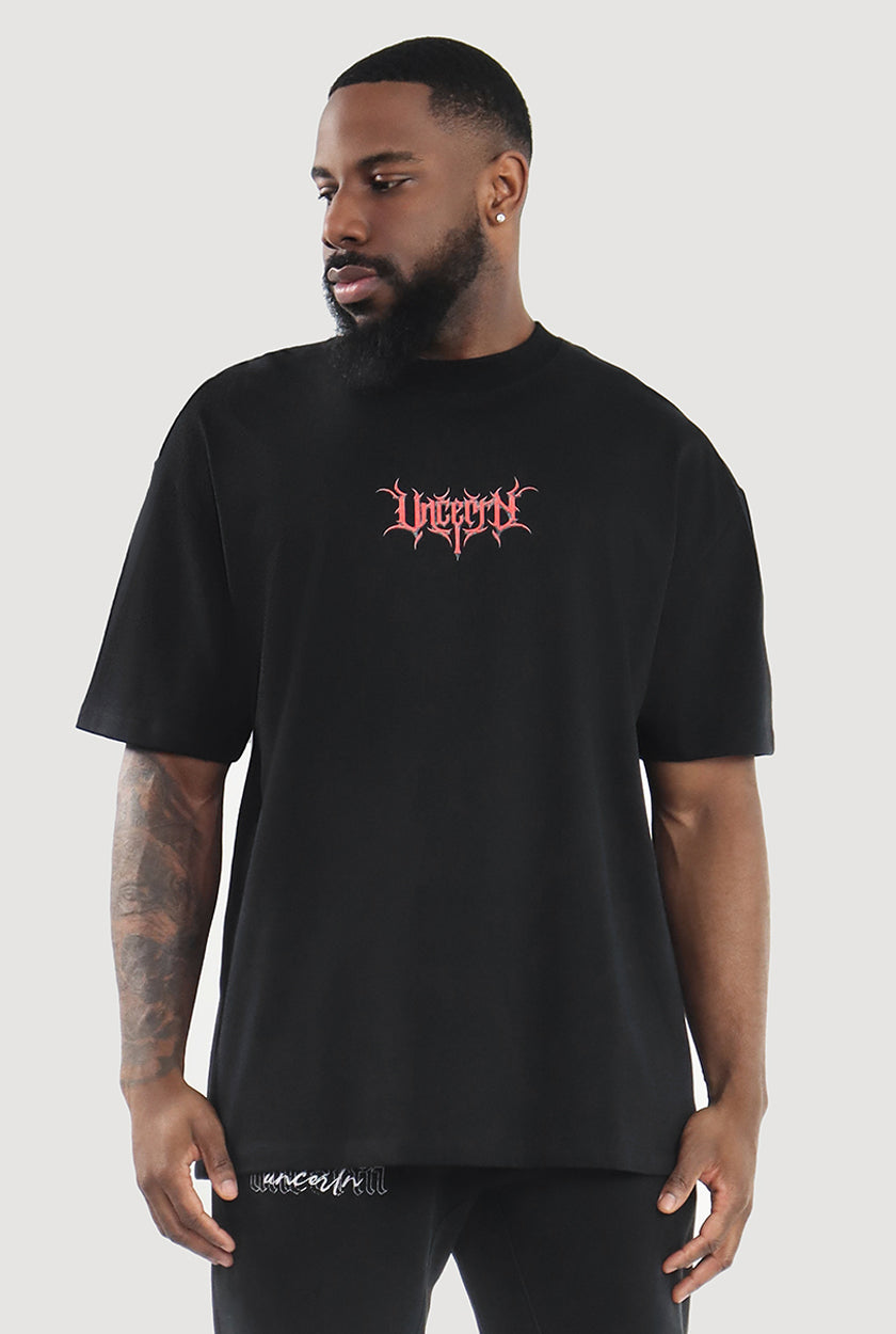 UC038 Obsidian Oversized Tee - Black
