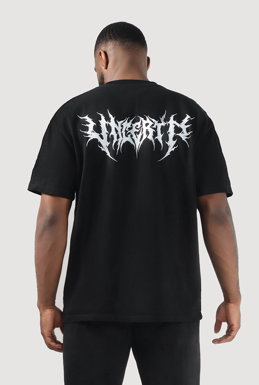 UC024 Conquer Oversized Tee - Black