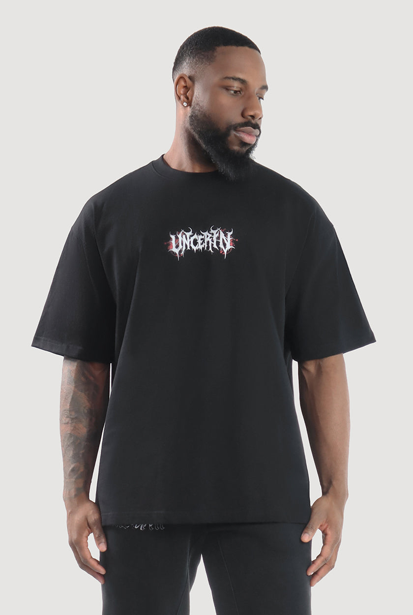UC048 Shadow Oversized Tee - Black