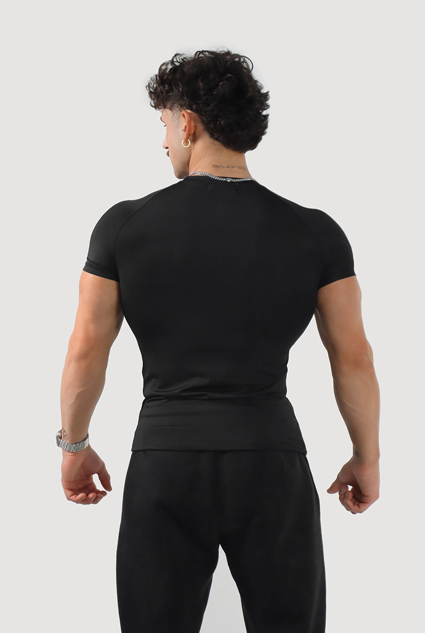 UC08 Resurgence Compression Tee - Black/White