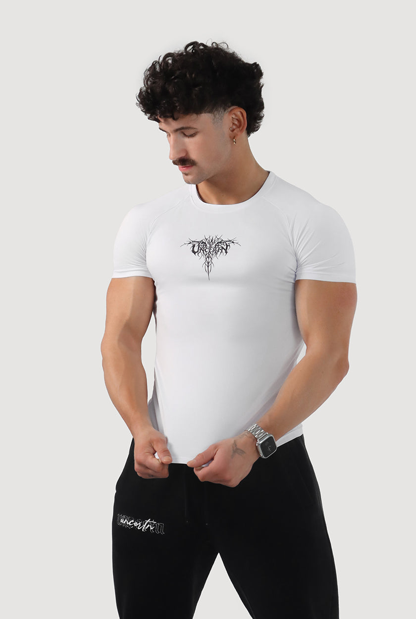 UC023 Envy Compression Tee - White