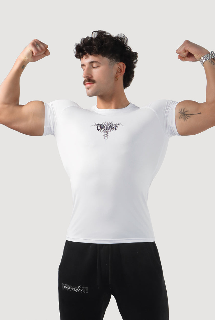 UC023 Envy Compression Tee - White
