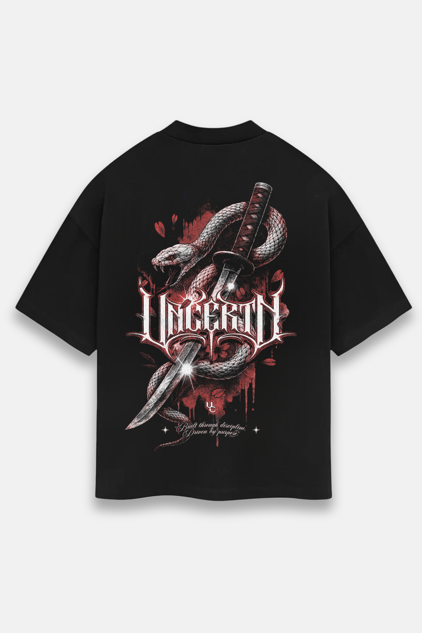 UC037 Katana Oversized Tee - Black