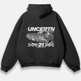 UC013 Oversized Racing Team Hoodie - Black