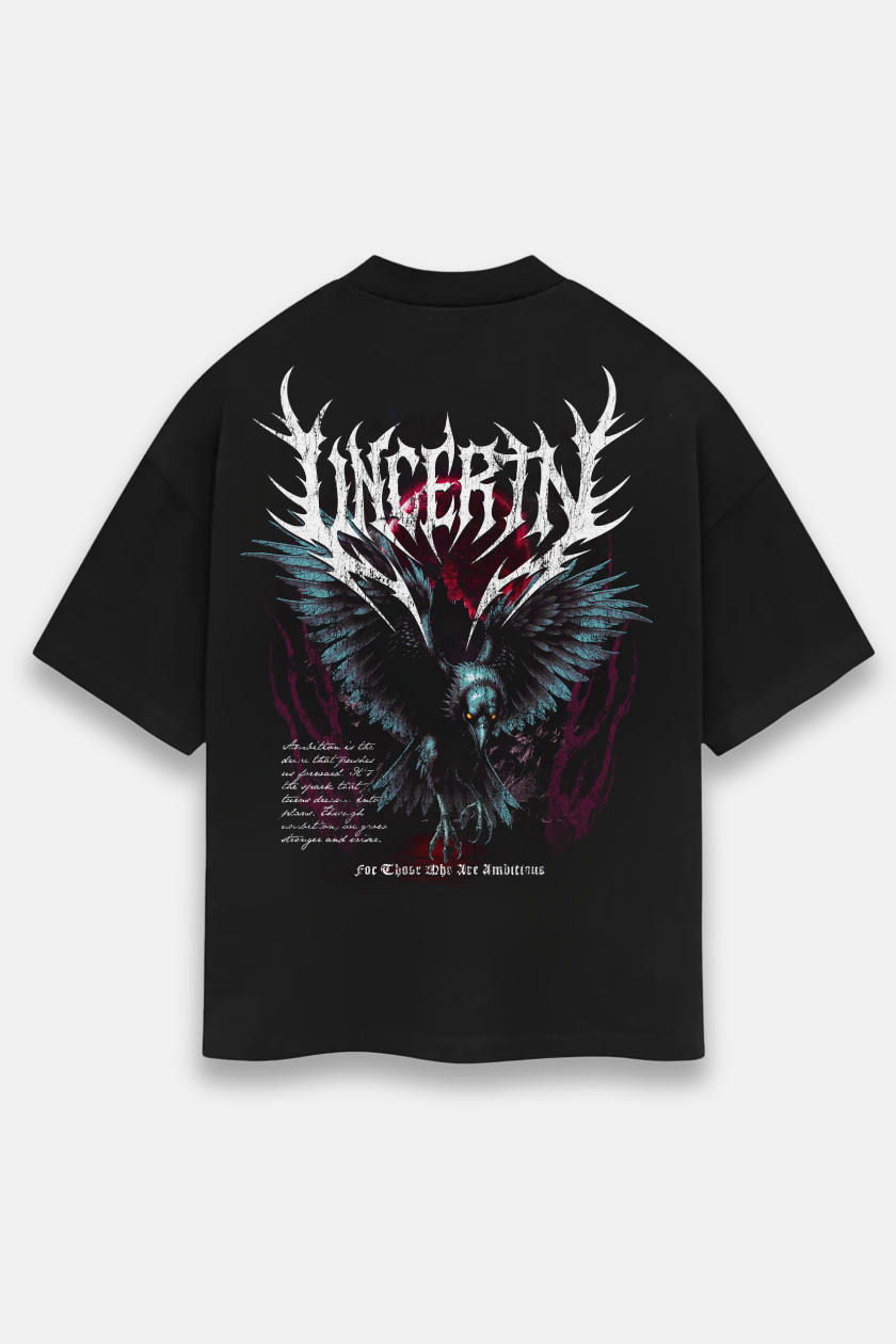 UC039 Wraith Oversized Tee - Black